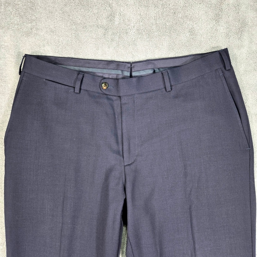 Suitsupply Dress Pants Mens 38 Navy Blue Excellent Wool Brescia Int. B4760IE - Picture 3 of 15